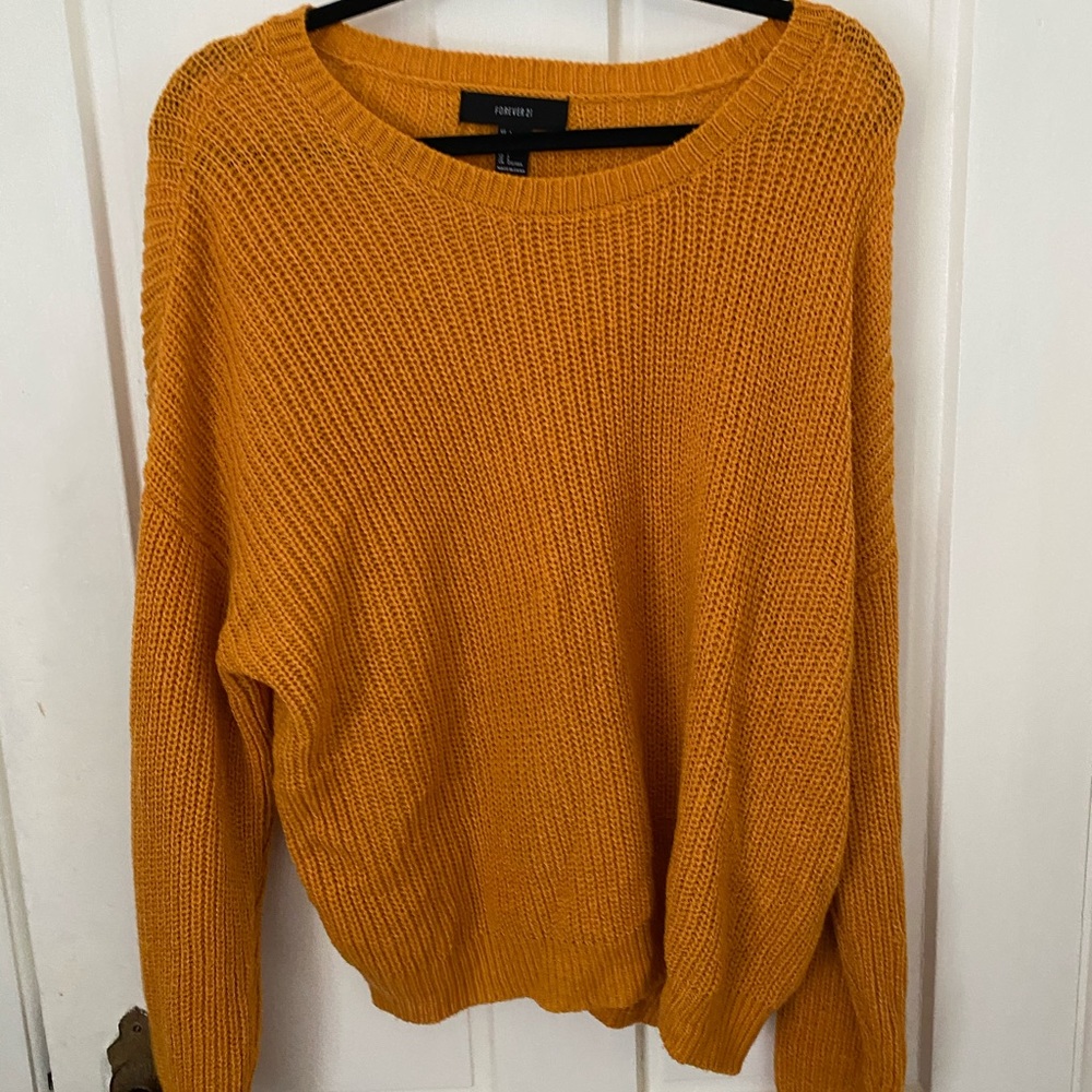 Burnt orange forever 21 sweater